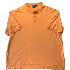 Polo Ralph Lauren Polo Men 3XLT Orange Pima Soft Touch Big & Tall Quiet Luxury